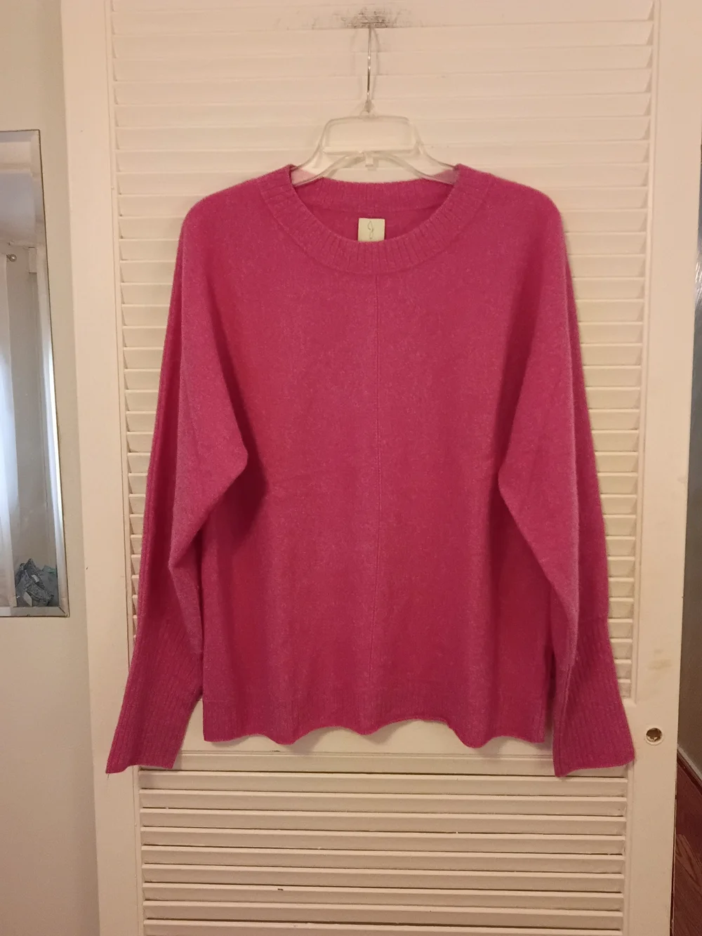 Joie Bright Fuchsia Crewneck Sweater Cashmere
